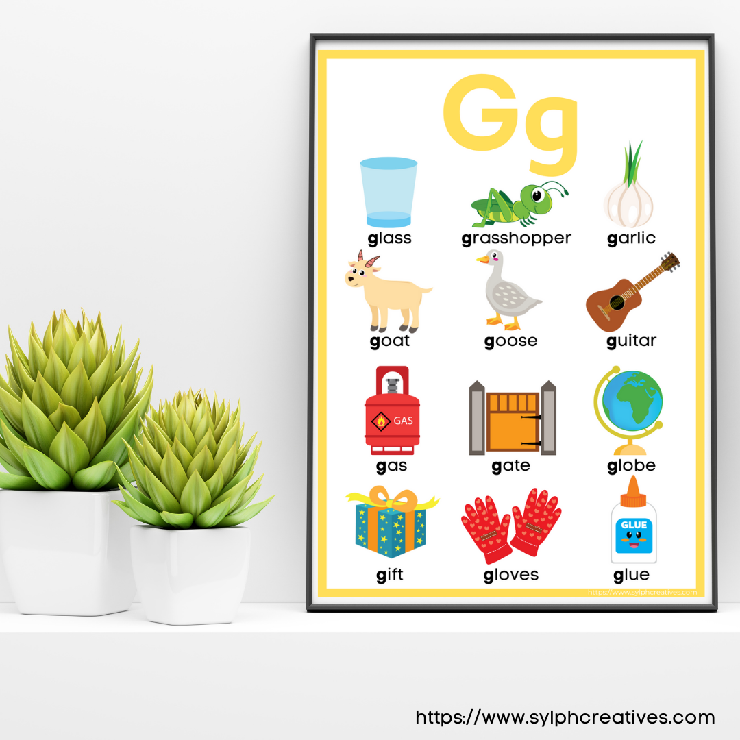 Letter G Activities and Worksheets - Sylph Creatives